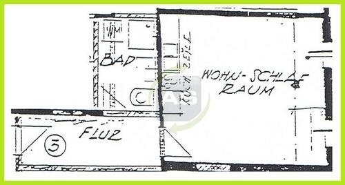 Foto - 1 Zimmer Dachgeschoßwohnung zur Miete in Zwickau