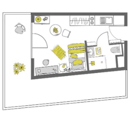 Foto - 1 Zimmer Etagenwohnung zur Miete in Berlin