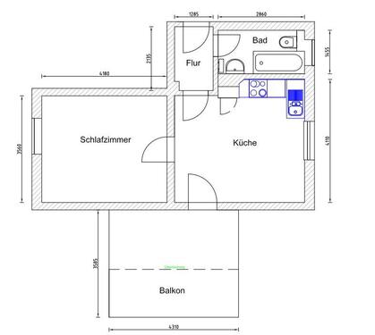 Foto - 2 Zimmer Etagenwohnung in Herne