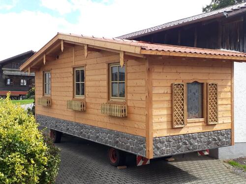 Foto - Tiny House Mobilheim Ferienhaus Tiny Modul Haus Holz Häuschen