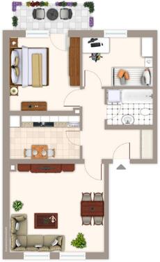 Foto - Gemütliche 3-Zimmer-Etagenwohnung in Mönchengladbach – 66 m², 1. Etage links