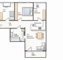 4-Zimmer-Wohnung mit großer moderner Wohnküche - Germering