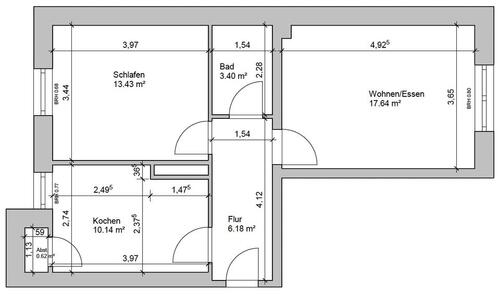 Foto - Frisch renovierte 2-Zimmer Wohnung