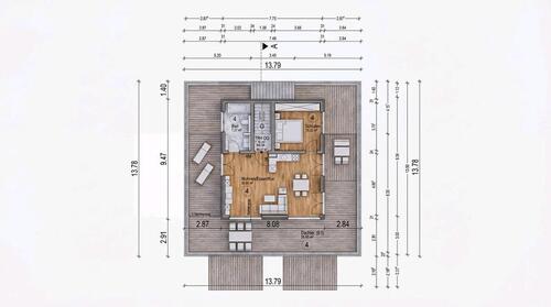 Foto - Wohnung Penthouse - 1.000,00&nbsp;EUR Kaltmiete, ca.&nbsp; 90,00&nbsp;m&sup2;