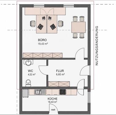 Foto - Erdgeschoßwohnung in Flörsheim am Main zur Miete