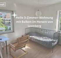 Verkaufe helle 3-Zimmer-Wohnung mit Balkon im Herzen von Leonberg