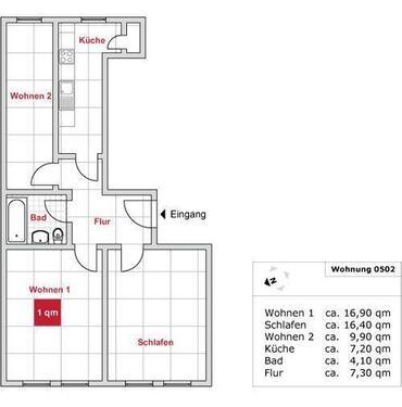 Foto - 3 Zimmer Etagenwohnung zur Miete in Dresden