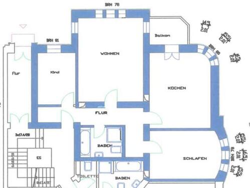 Foto - 3 Zimmer Etagenwohnung zur Miete in Forst (Lausitz)