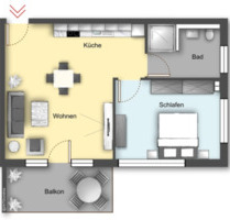 2 Zimmer Wohnung in moderner Wohnanlage in Minseln-Rheinfelden - Rheinfelden (Baden)