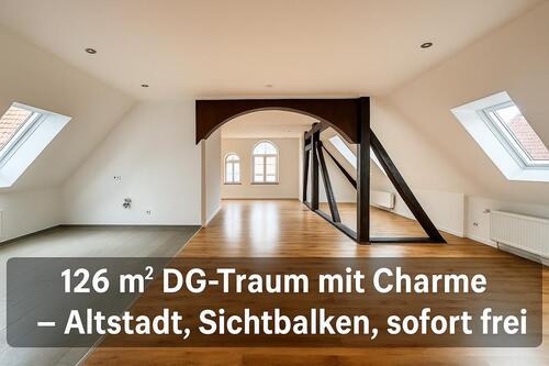 Foto - Altstadtjuwel im DG – 126 m² mit Sichtbalken, sofort bezugsfrei