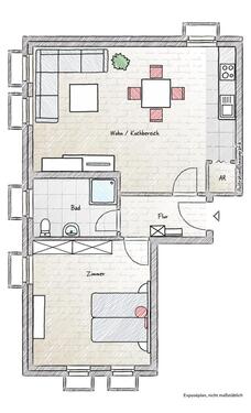 Foto - 2 Zimmer Etagenwohnung zur Miete in Ilmenau