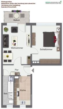 Foto - 2 Zimmer Etagenwohnung zur Miete in Sondershausen