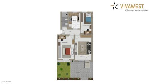 Foto - 3.5 Zimmer Erdgeschoßwohnung zur Miete in Dortmund