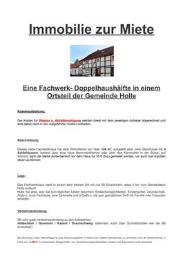 Foto - 6 Zimmer Doppelhaushälfte zur Miete in Holle