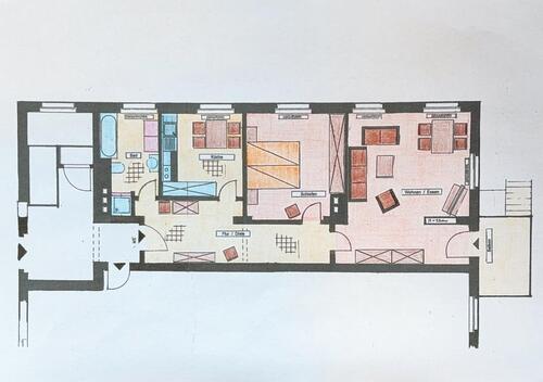 Foto - Helle geräumige 2-Raum-Wohnung mit Balkon
