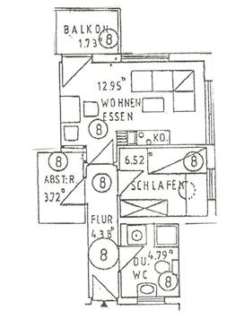 Foto - 2 Zimmer Etagenwohnung zum Kaufen in Erbach