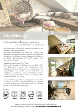 Foto - *PROVISIONSFREI* 3-Zimmer-Wohnung im wunderschönen Hüfingen