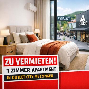 Foto - Outlet City Metzingen 1 Zimmer Apartment zu Vermieten