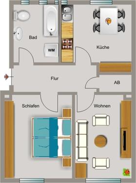 Foto - 2.5 Zimmer Erdgeschoßwohnung zur Miete in Dinslaken