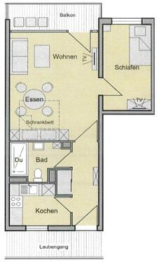 Foto - 2 Zimmer Etagenwohnung zur Miete in Flensburg