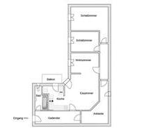 Möblierte 3­,5 Zimmer Wohnung mit Balkon Nbg Nibelungenviertel - Nürnberg Hasenbuck