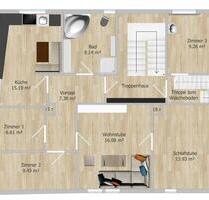 Wohnung zu vermieten - 425,00 EUR Kaltmiete, ca.  83,00 m² in Hohenstein-Ernstthal (PLZ: 09337)