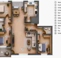 4,5-Zimmer-ETW provisionsfrei in Waldrandlage - 2 Bäder 2 Balkone - Eppstein