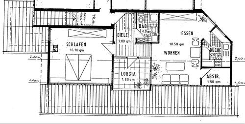Foto - 2 Zimmer Dachgeschoßwohnung in Frankenberg (Eder)