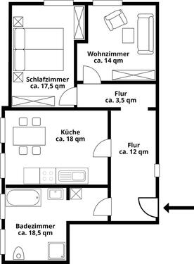 Foto - Etagenwohnung zur Miete in Weng