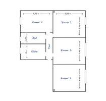 4-Raum-Wohnung in 17268 Warthe - 485,00&nbsp;EUR Kaltmiete, ca.&nbsp; 74,00&nbsp;m&sup2; in Templin (PLZ: 17268)