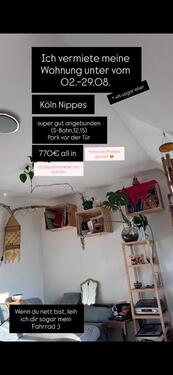 Foto - Untermiete im Herz von Nippes - 770,00&nbsp;EUR Kaltmiete, ca.&nbsp; 40,00&nbsp;m&sup2;
