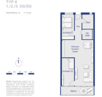 Zweitbezug - Geräumige 3- Zimmer Wohnung mit Balkon und FBH - Schkeuditz