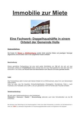 Foto - 6 Zimmer Etagenwohnung zur Miete in Holle