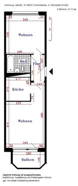 Foto - 2 Zimmer Etagenwohnung zur Miete in Crimmitschau