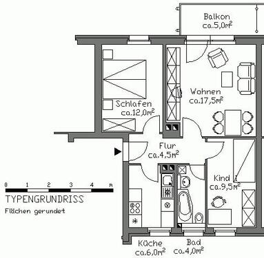 Foto - 3 Zimmer Etagenwohnung in Hannover