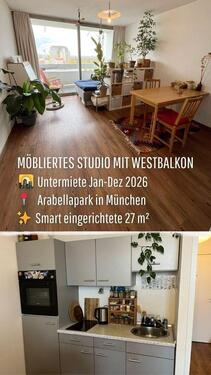 Foto - Möbiliertes Studio Apartment Arabellapark München Bogenhausen