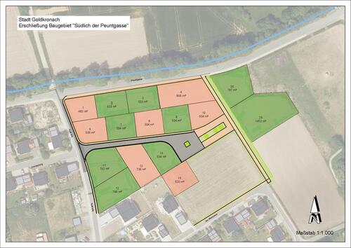 Foto - Baugebiet, Baugrundstücke Goldkronach 'Südlich der Peuntgasse'
