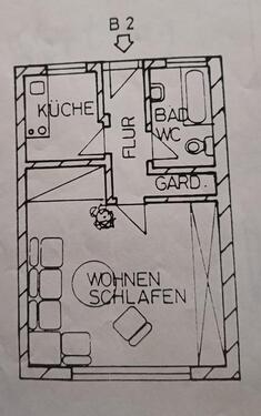 Foto - 1 Zimmer Etagenwohnung in Amberg
