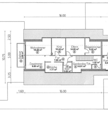 Foto - 4 Zimmer Dachgeschoßwohnung zur Miete in Oberstenfeld