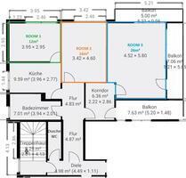 3,5 Zimmer Wohnung (o. WG-Gründung) in Top-Lage Bingen-Büdesheim - Bingen am Rhein