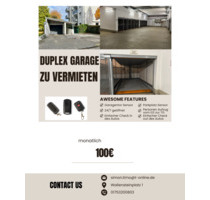 Stellplatz Duplex Garage - 95,00 EUR Miete, in München (PLZ: 80807) Schwabing-Freimann