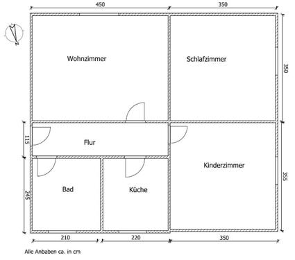 Foto - 3 Zimmer Dachgeschoßwohnung zur Miete in Neukieritzsch