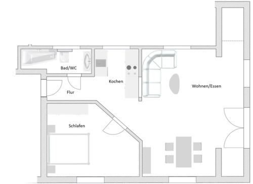 Foto - Etagenwohnung zur Miete in Merkendorf