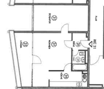 Foto - 2 Zimmer Etagenwohnung in Frankfurt am Main