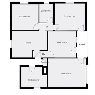 Foto - 5 ZimmerKücheBadBalkon u. Gartenmitbenutzung - Blumenviertel