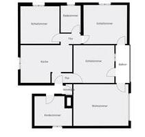 5 ZimmerKücheBadBalkon u. Gartenmitbenutzung - Blumenviertel - Korbach