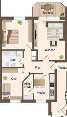Foto - 3 Zimmer Erdgeschoßwohnung zur Miete in Diepholz