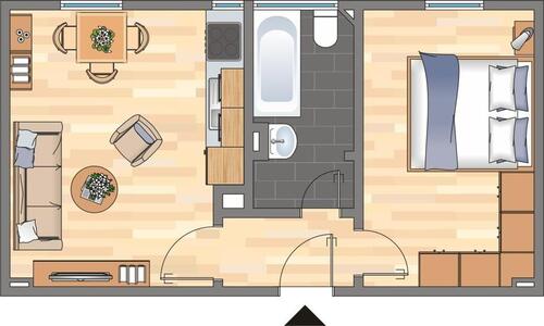 Foto - Demnächst frei! 1-Zimmer-Wohnung in Dortmund Körne