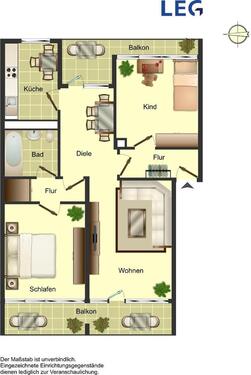 Foto - Etagenwohnung zur Miete in Ratingen