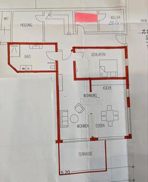 Foto - Mietwohnung 2 Zimmer - 1.050,00&nbsp;EUR Kaltmiete, ca.&nbsp; 85,00&nbsp;m&sup2;